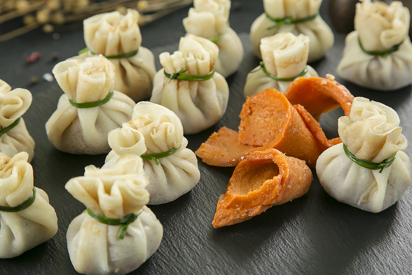 Мини-креп с альтернативным лососем