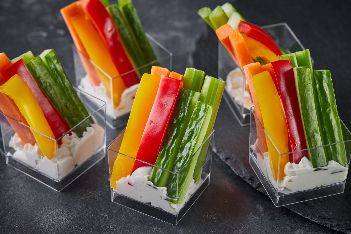 Овощи дип с Дор-блю