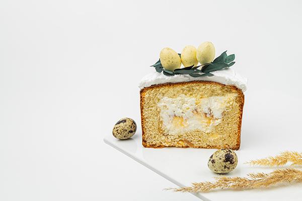 Сметанный кулич с карамелью (большой)