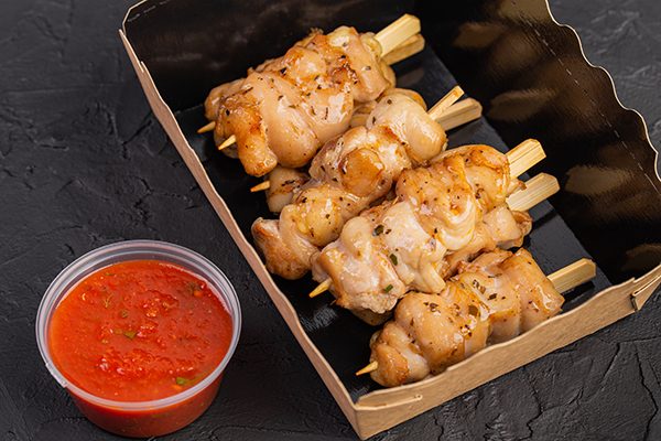 Шашлычок из куриного бедра