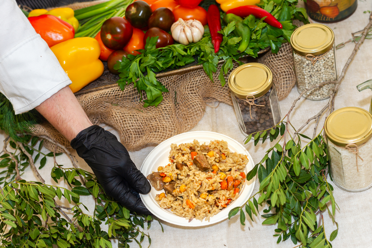 Станция плов с бараниной на 30 человек