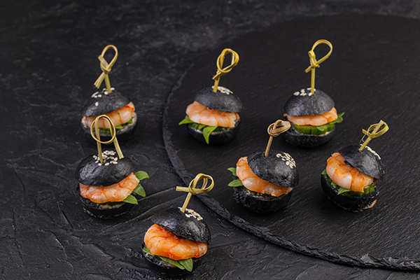 Микробургер с креветкой