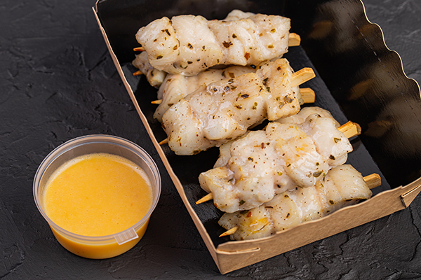 Мини-брошет из судака