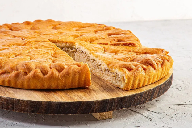 Пирог с курицей и перцем