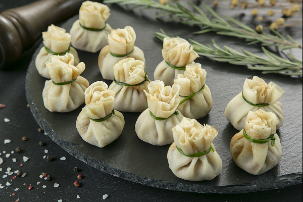 Мини-креп с ХайБиф фаршем, грибами и луком