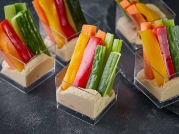 Овощи дип с Хумусом