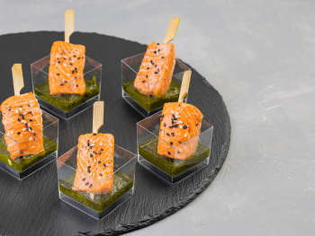 Брошет Семга с песто