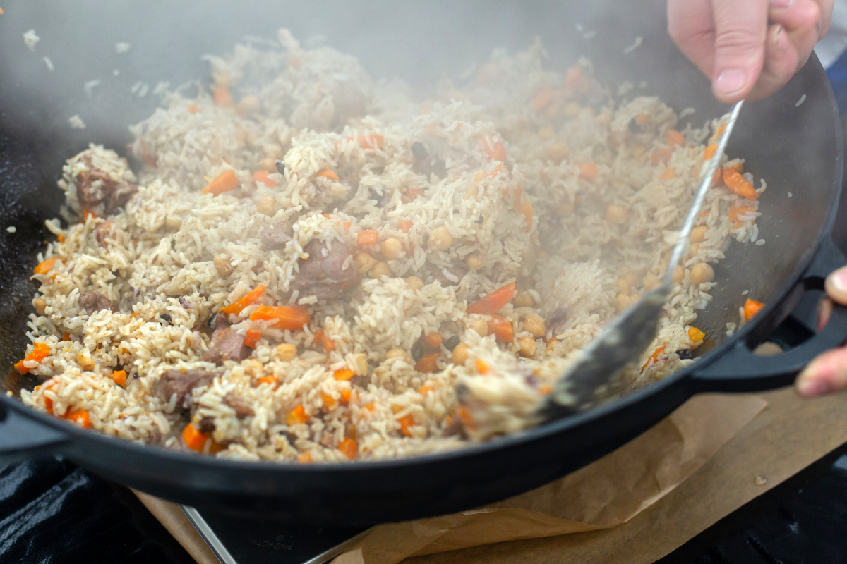 Станция плов с бараниной на 30 человек