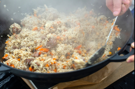 Станция плов с бараниной на 30 человек/фото