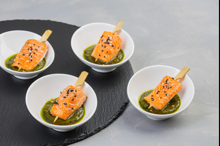 Брошет Семга с песто/фото